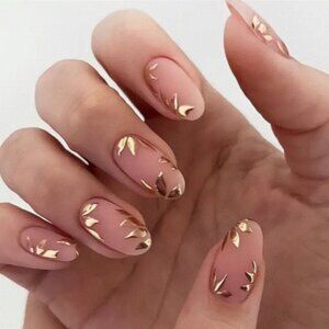 Beautiful press-on or glue-on nails.
